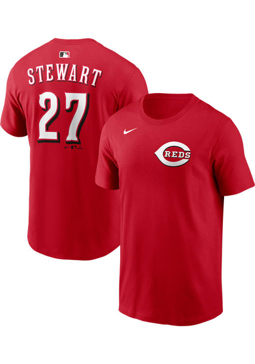 Sal Stewart Cincinnati Reds Red Home Short Sleeve Player T Shirt