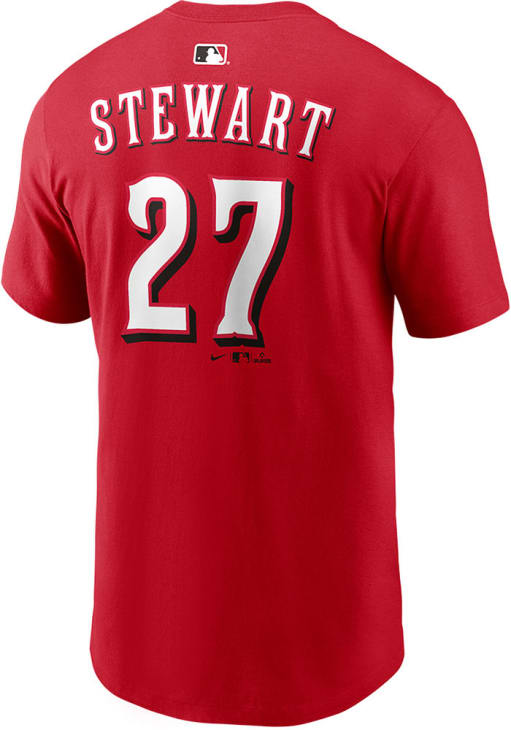Sal Stewart Cincinnati Reds Red Home Short Sleeve Player T Shirt