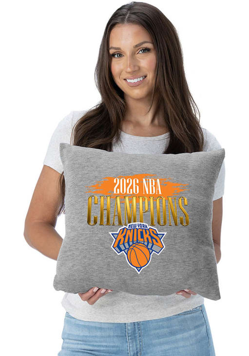 New York Knicks ATHLETICGREY 2026 NBA Champions Sweatshirt Throw