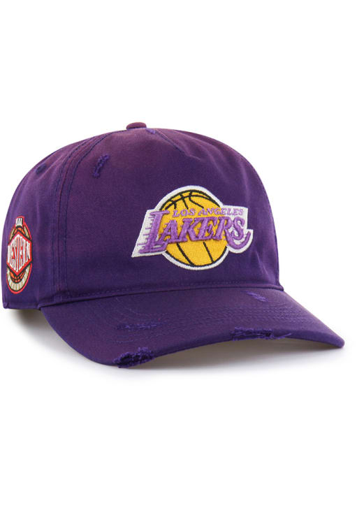 47 Los Angeles Lakers PURPLE Hardwood Classics Worn Hitch