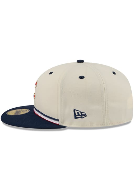 Chicago Cubs Mens 2026 4th of July 59FIFTY CREAM New Era Fitted