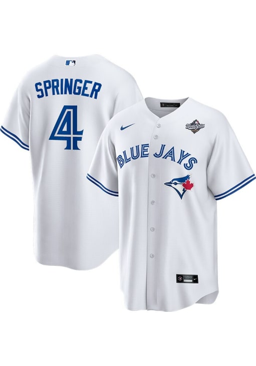 George Springer Toronto Blue Jays Mens Replica White 2025 World