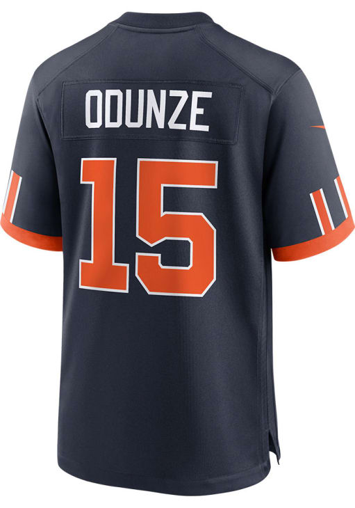Rome Odunze Chicago Bears NAVY Rivalry Jersey - 7576263