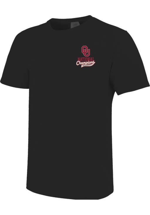 トップス everyone collegiate logo tee shirt XL Oklahoma Sooners BLACK 2026 College World Series Champions Mascot