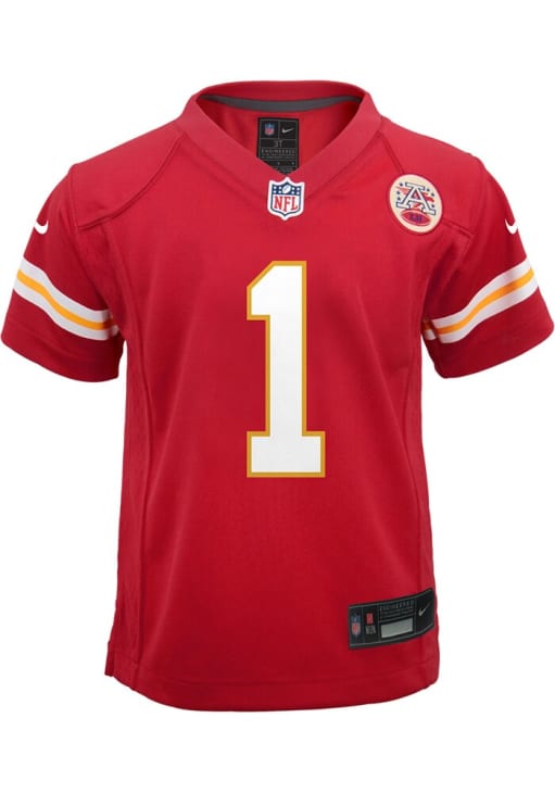Kansas City Chiefs Xavier Worthy Boys Home Replica Red Nike