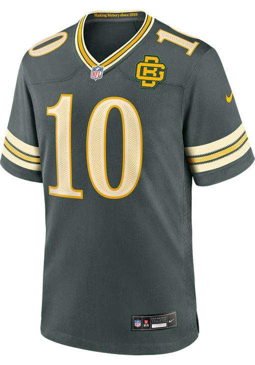 Jordan Love Green Bay Packers DARKGREEN Rivalry Jersey - 76285759