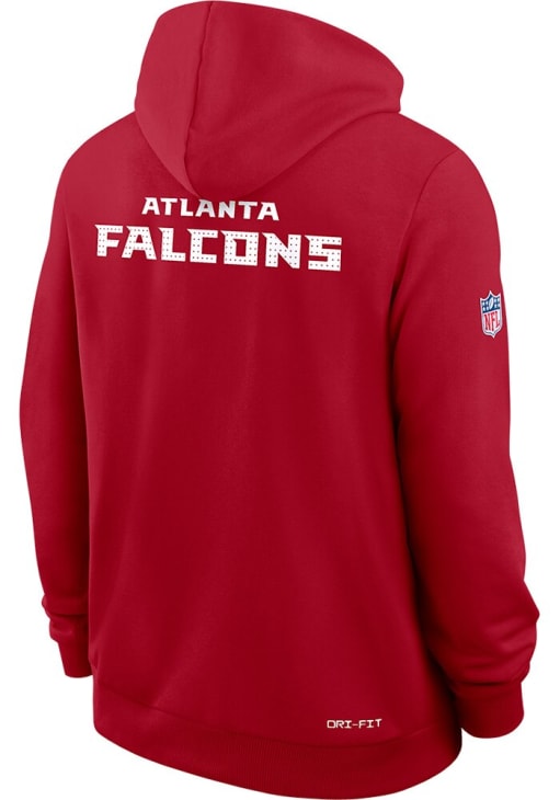 Nike Atlanta Falcons Mens Red Sideline Hoodie - 765402548