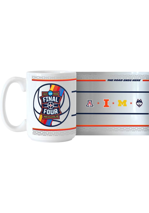 White 15oz 2026 NCAA Final Four All Team Ceramic Mug - 769626820