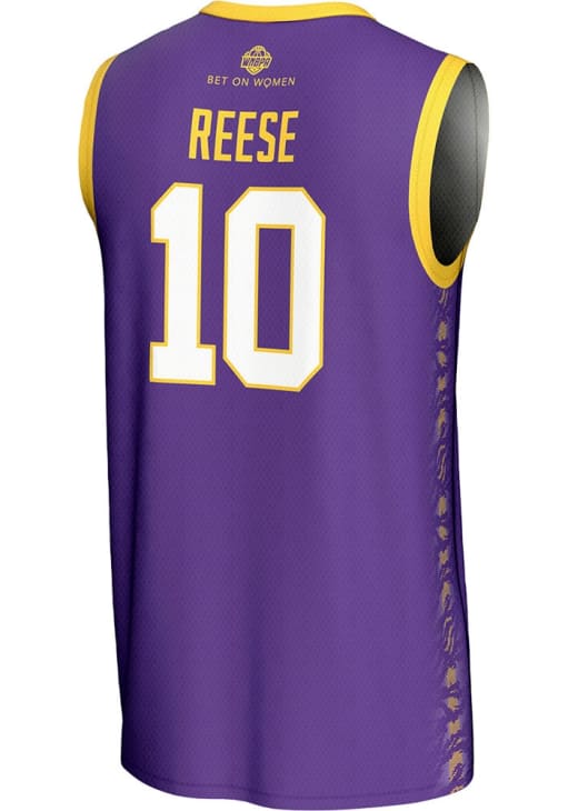 Angel Reese LSU Tigers PURPLE Authentic Jersey - 77675678