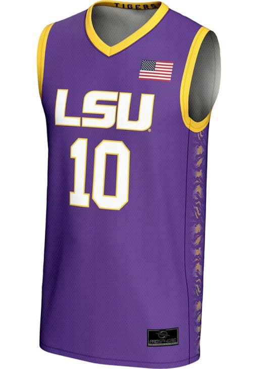 Angel Reese LSU Tigers PURPLE Authentic Jersey - 77675678