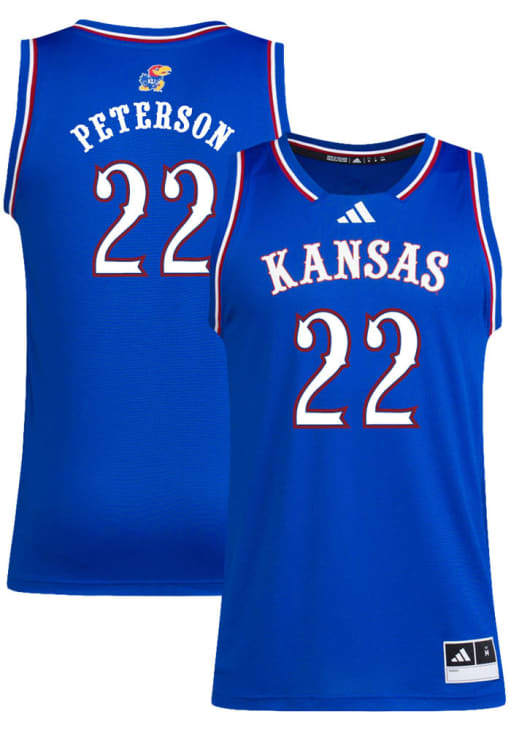 Darryn Peterson Kansas Jayhawks ROYAL NIL Name And Number Jersey