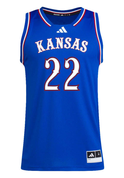 Darryn Peterson Kansas Jayhawks ROYAL NIL Name And Number Jersey