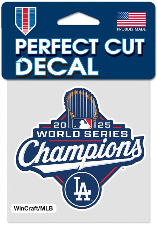 Los Angeles Dodgers ROYAL 2025 World Series Champions 4x4 Auto