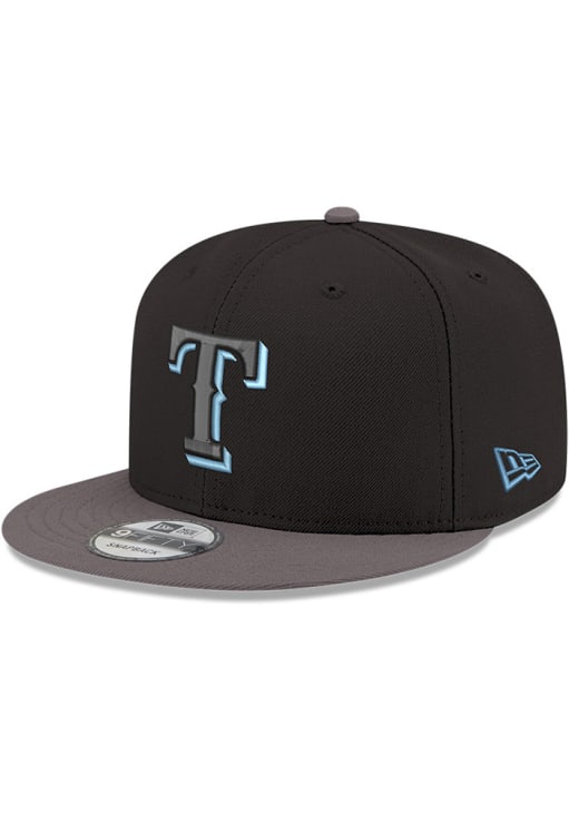 Texas Rangers New Era BLACK Color Pop 9FIFTY Snapback Hat - 7905512