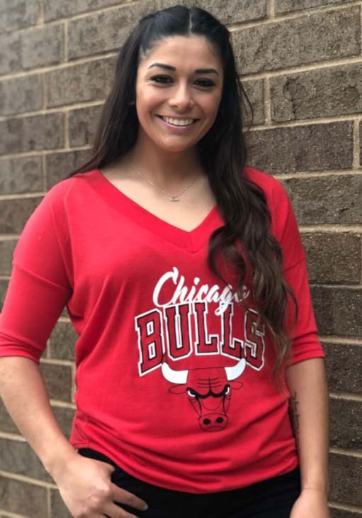 bulls t shirt dress Chicago bulls outfit woman style