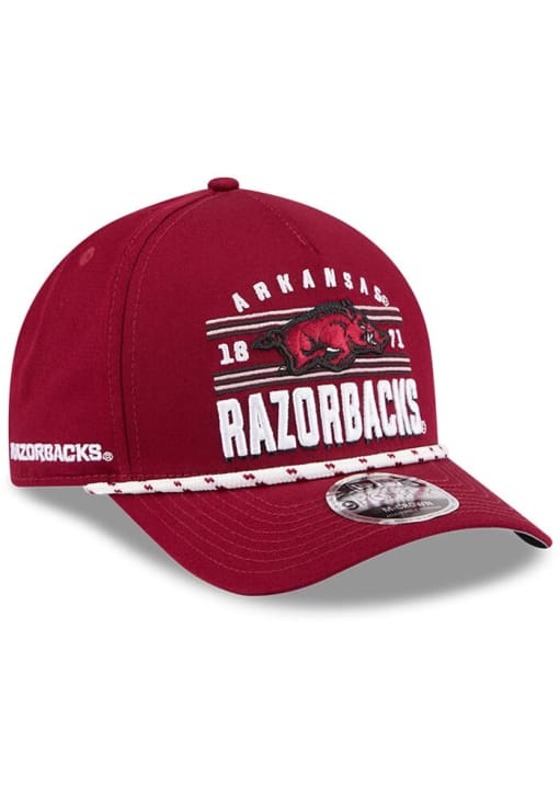 Ladies Razorback Hat New Era Arkansas Razorbacks CRIMSON March Madness 9FORTY Modern Crown ...