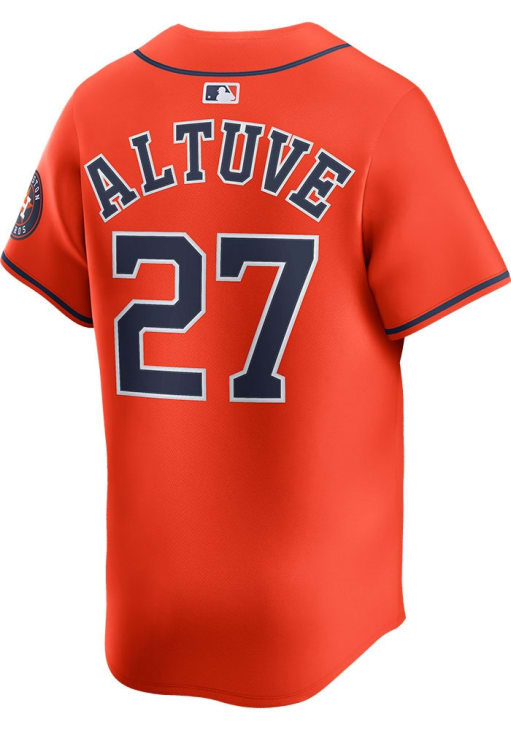 Jose Altuve Houston Astros Mens ORANGE Alt Limited Baseball Jersey