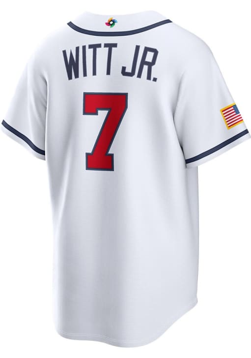 Bobby Witt Jr USA Mens White World Baseball Classic Limited