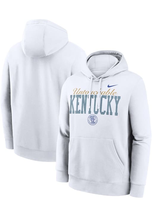 Nike Kentucky Wildcats Mens White Victory Mindset Hoodie - 797792370