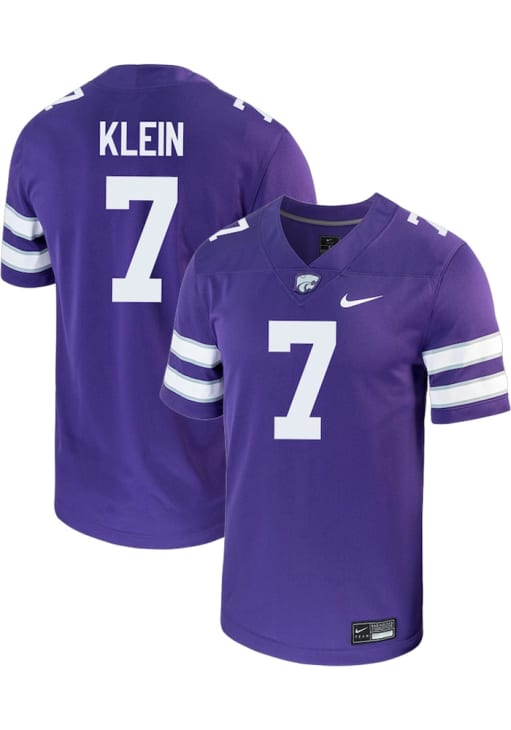 Collin Klein Mens PURPLE K-State Wildcats Name And Number Football