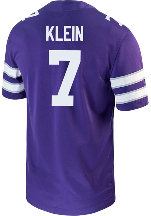 Collin Klein Mens PURPLE K-State Wildcats Name And Number Football
