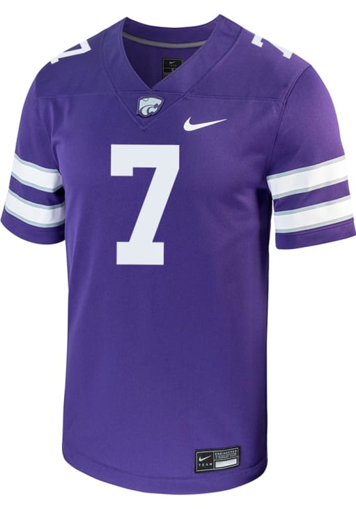 Collin Klein Mens PURPLE K-State Wildcats Name And Number Football