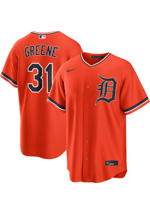 Riley Greene Detroit Tigers Mens Replica ORANGE Alt Jersey - 810612767