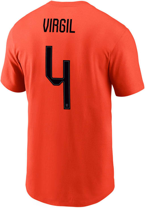 Virgil Van Dijk Netherlands National Team ORANGE Home Short Sleeve