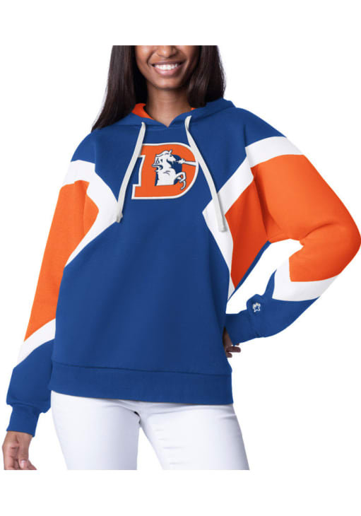 Starter Denver Broncos Womens Blue Game On Hoodie - 81710404