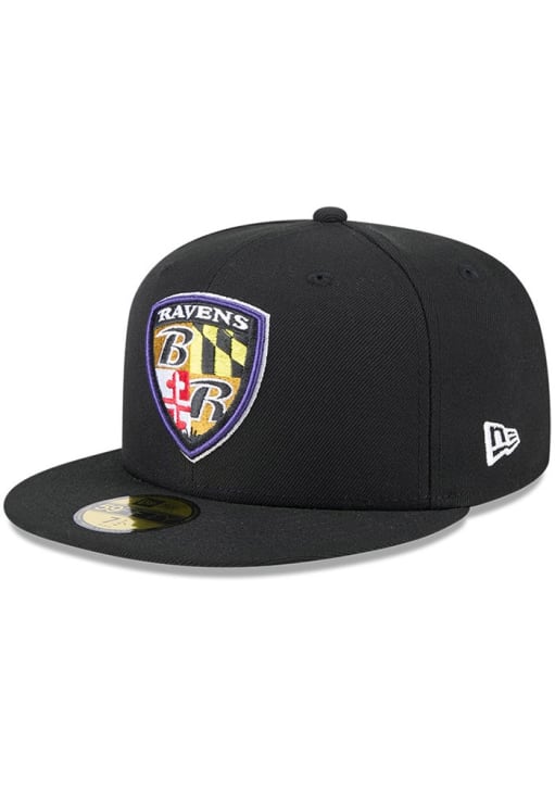 Baltimore Ravens Mens GCP 59FIFTY BLACK New Era Fitted Hat - 817827082