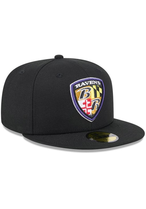 Baltimore Ravens Mens GCP 59FIFTY BLACK New Era Fitted Hat - 817827082