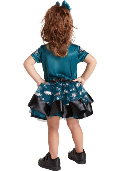 eagles dress Philadelphia Eagles All-Over Print Women's Back Cross Cami Dress Black-ASF Clothing