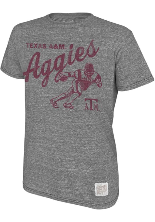 Original Retro Brand Texas A&M Aggies GREY HEATHER Script Football ...
