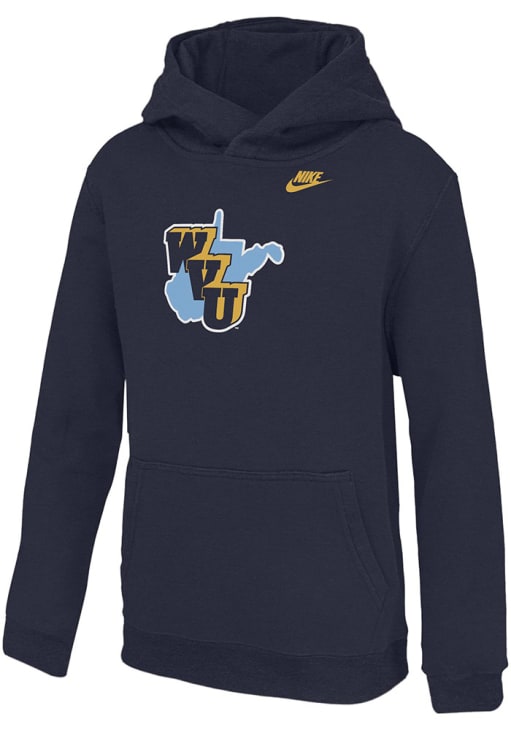 West Virginia Mountaineers Nike Youth NAVY 1965 Throwback Long