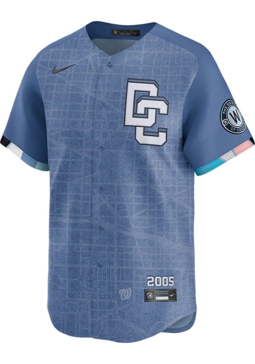James Wood Washington Nationals Mens LIGHT BLUE City Connect 2.0