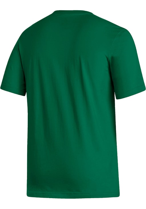 Adidas DARKGREEN George Mason University Primary Logo Short Sleeve