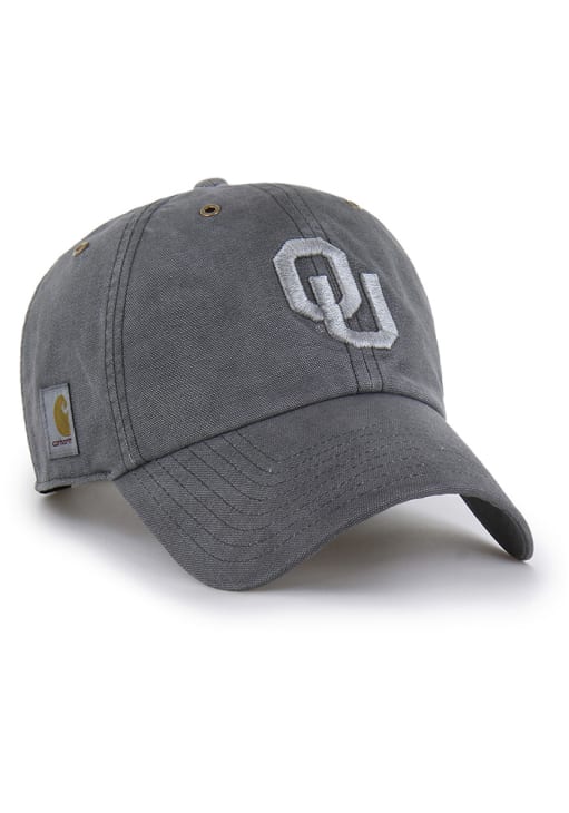 47 Oklahoma Sooners CHARCOAL Carhartt Garment Dyed Clean Up