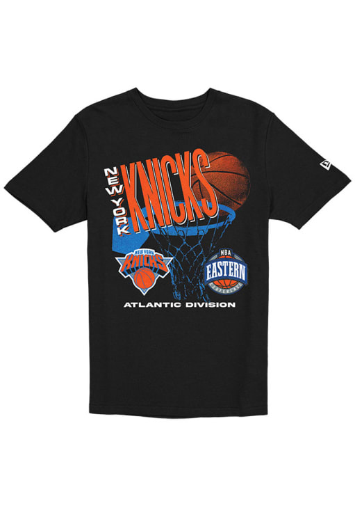 New Era New York Knicks BLACK 90's Era Short Sleeve T Shirt - 84757361