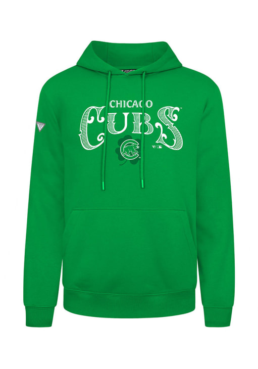 Levelwear Chicago Cubs Mens KELLY Podium St. Patrick's Day Hoodie