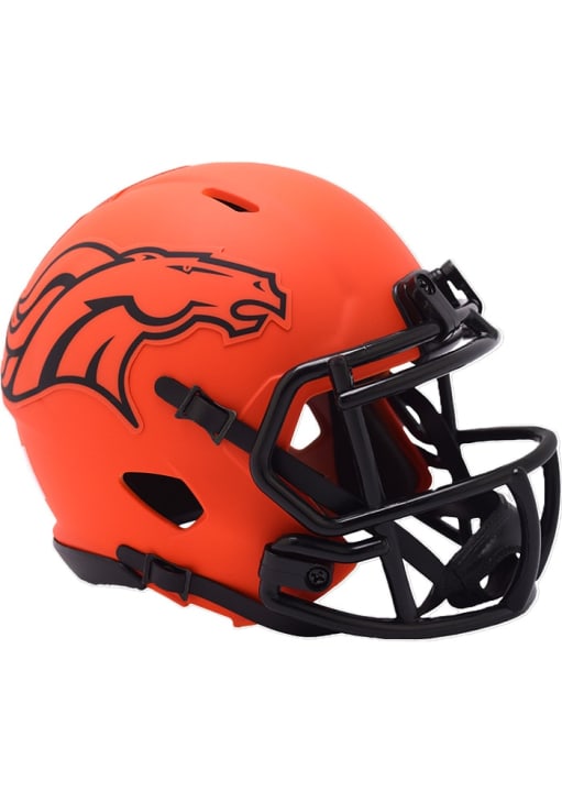 dayton bronco football helmet Denver Broncos ORANGE Rave Speed Mini Helmet