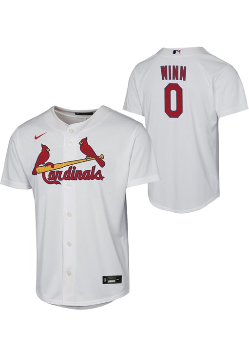 St Louis Cardinals Masyn Winn Youth White Home Replica Baseball
