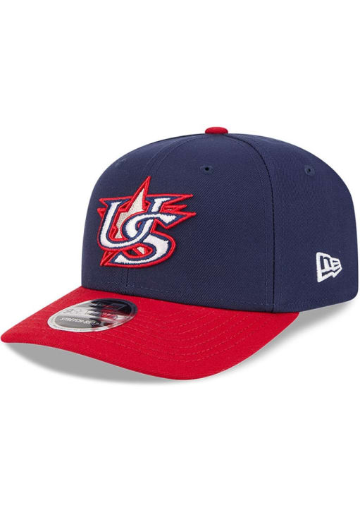 New Era USA 2026 World Baseball Classic 9SEVENTY Stretch Snap Adjustable Hat - Navy Blue