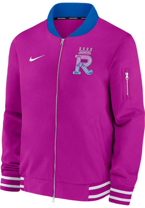 ロイヤルズ ジャケット GIII Sports KC s Nike Kansas City Royals Mens PURPLE Authentic Collection City