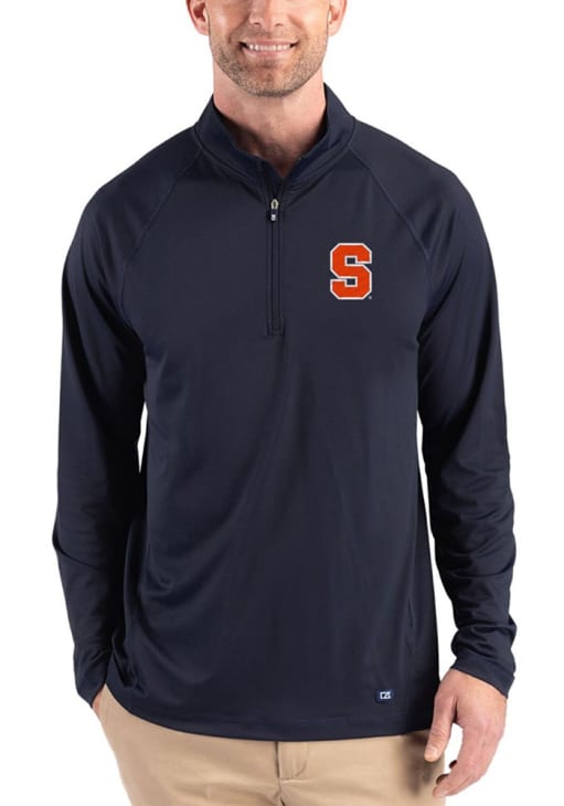Cutter and Buck Syracuse Orange Mens NAVY Prospect Epic Confidence