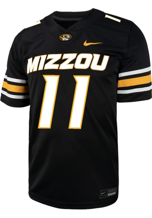 Langden Kitchen Missouri Tigers BLACK Football NIL Jersey - 87290984