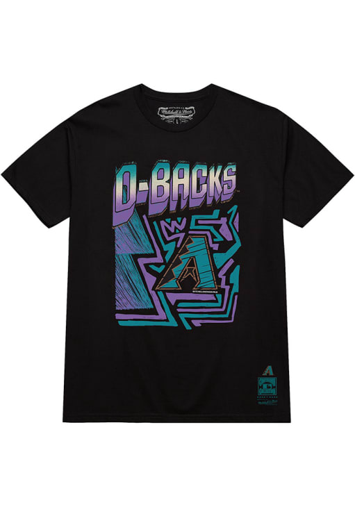Az様　トップス　black フリーサイズ Mitchell and Ness Arizona Diamondbacks BLACK Sidewalk Short Sleeve