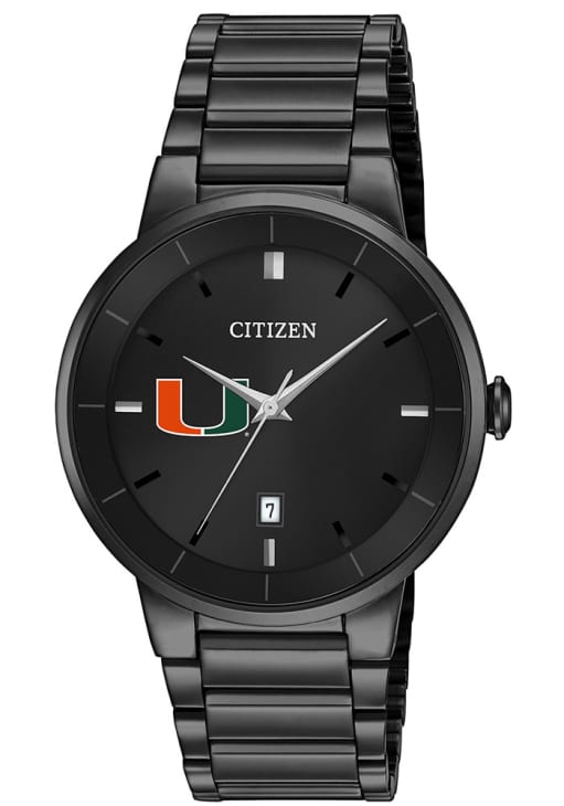 ⭐︎ラスト⭐︎CITIZEN クォーツ腕時計 ブラック Miami Hurricanes BLACK Quartz Watch - 880854389