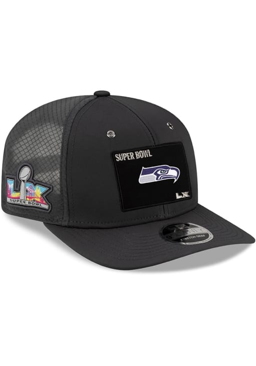 帽子 ICE & TECHNO | BOWL HAT (BLACK) New Era Seattle Seahawks BLACK Super Bowl LX Opening Night