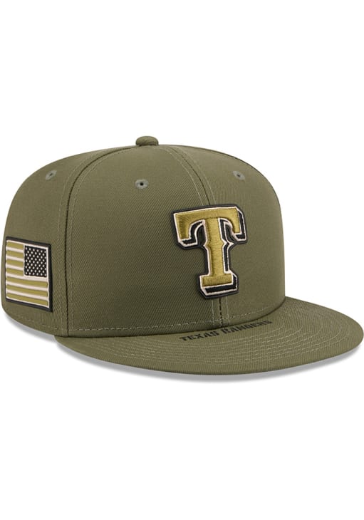 Texas Rangers Mens 2026 MLB Armed Forces Day 59FIFTY OLIVE New Era