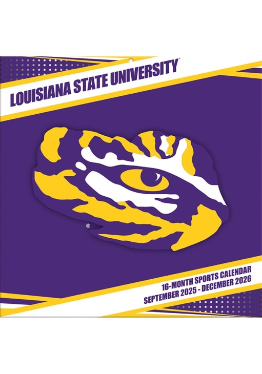 Lsu Program Calander LSU Tigers BLACK 2026 12x12 Calendar - 8908751